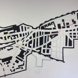 Karte Unionviertel mit Weg